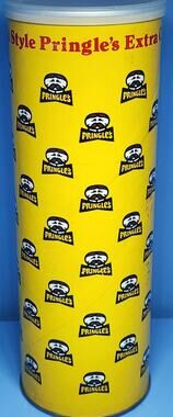 Pringles Can Yellow Extra Rippled Original Big Head Great Prop Display Vintage